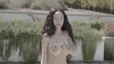 BhadBhabie Topless PPV Paid DM Big Tits Tease Video 1