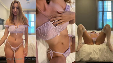 Christina Khalil 100 PPV See Through Lingerie Video
