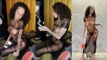 Bhad Bhabie See Through Tits Dress Onlyfans Photos 1074x600