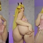 Holly Wolf Princess Peach Topless Cosplay Video 1046x587